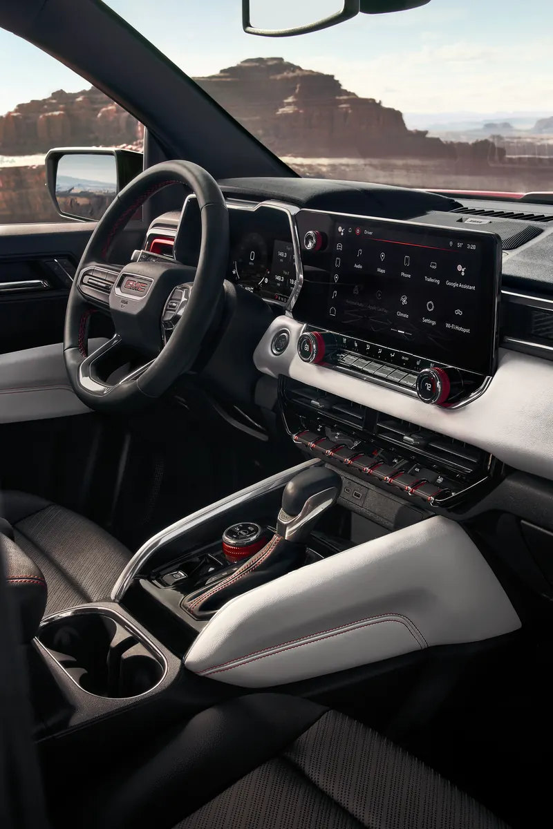2026 GMC Canyon infotainment system at Rodenroth Motors GMC in Sault Ste Marie MI